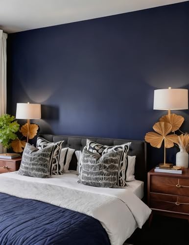 Yasinet 17.7" x118" Peel and Stick Wallpaper Blue Wallpaper Blue Contact Paper - Image 3