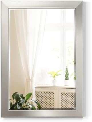 Renditions Gallery Rectangular Silver Wood Framed Body Mirror Verticle Or by RenditionsGallery
