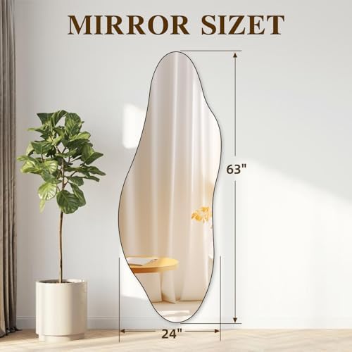 QDSSDECO 63" x 24" Full Length Mirror Irregular Star Shaped - Image 2