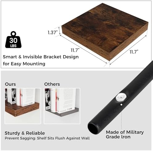 12"x12" Square Floating Shelves - Image 2