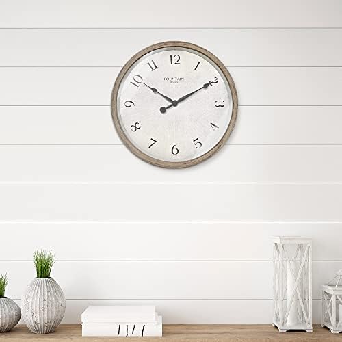 10" Silent Modern Farmhouse Wall Clock - Image 3