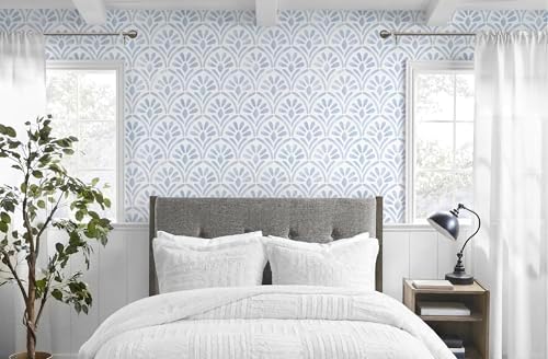 Hopepak 17.3"x394" Blue Peel and Stick Wallpaper - Image 4