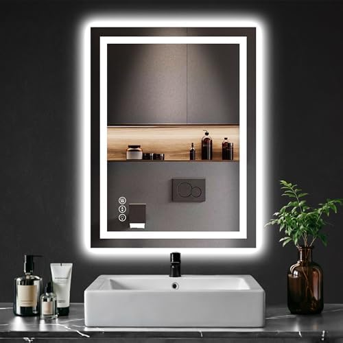 ISKM 24x32 LED Mirror for Bathroom, Front and Back Lit by ISKM-IStillKeepMovin