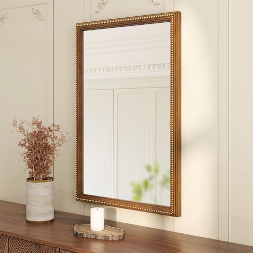 Axeman 24x36 Wood Wall Mirror, Rustic Bathroom Mirror, Vintage Wall Mounted by Axeman