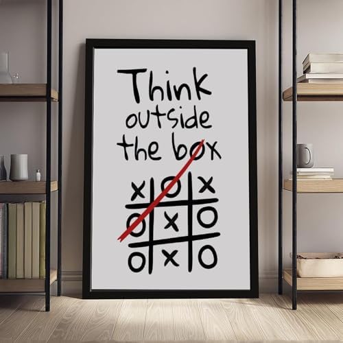 BAOGELI Think Outside The Box Poster Motivational Quotes - Image 4