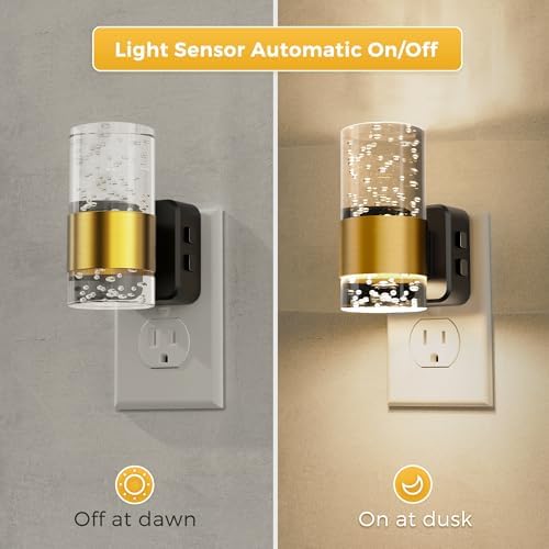 L LOHAS LED Night Lights Plug into Wall, Dusk-to-Dawn Sensor Night Light - Image 3