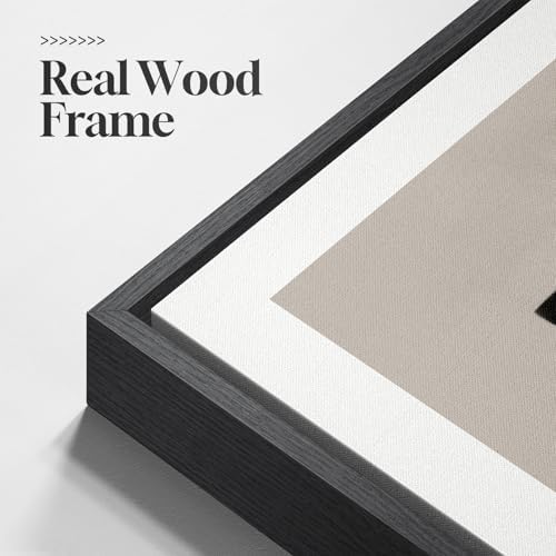 Large Framed Neutral Abstract Wall Art - Image 3