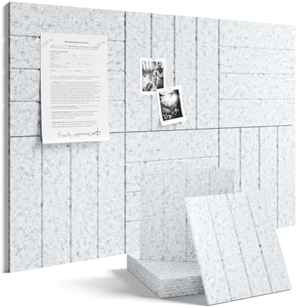 Fluxynara 36" x 24" Large Felt Bulletin Board，Minimalist Gray by FLUXYNARA