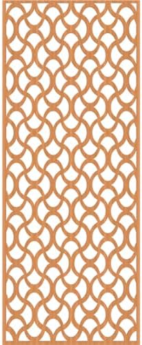29 3/8"W x 74 3/8"H x 3/8"T Resort Decorative Fretwork Wood Wall Panels - Image 2