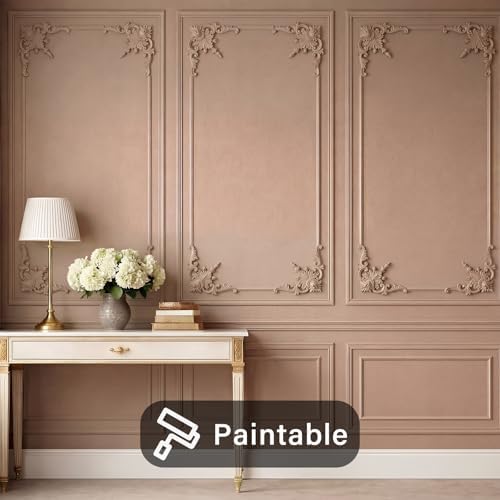 12pcs Corner Wall Molding, Wainscoting Floral Molding - Image 4