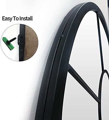 HQiJun Wall Mirror Window Decorative Mirrors Arched Farmhouse - Image 4