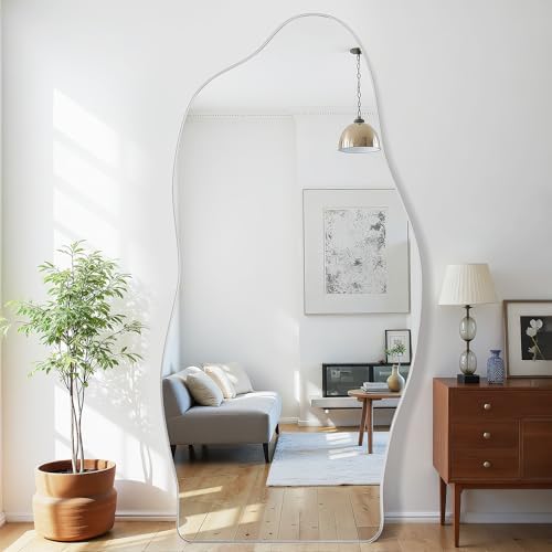 Antok Irregular Full Length Mirror, Standing Hanging Leaning Irregular Mirrors - Image 2