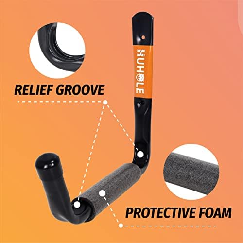 HUHOLE 4 Pack 13.6 Inch Jumbo Garage Storage Hooks - Image 5