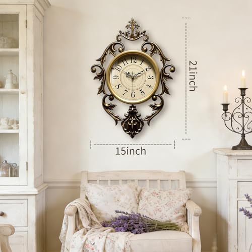 SIN&MI Vintage Retro Wall Clock - Image 4