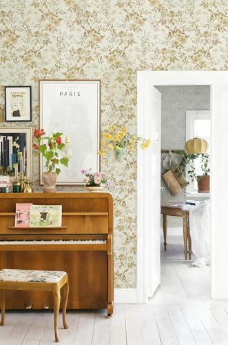 Erfoni Boho Floral Peel and Stick Wallpaper Floral Leaf Contact Paper - Image 5