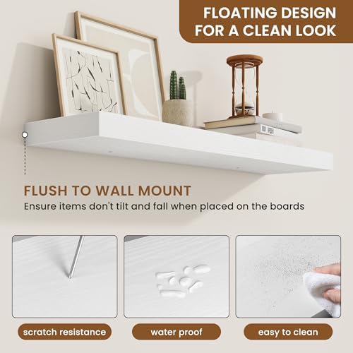 Floating Shelves for Wall, Wall Mounted Wood Shelves - Image 5
