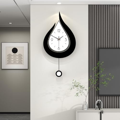Decorative Modern Silent Pendulum Wall Clock by CreativeClock
