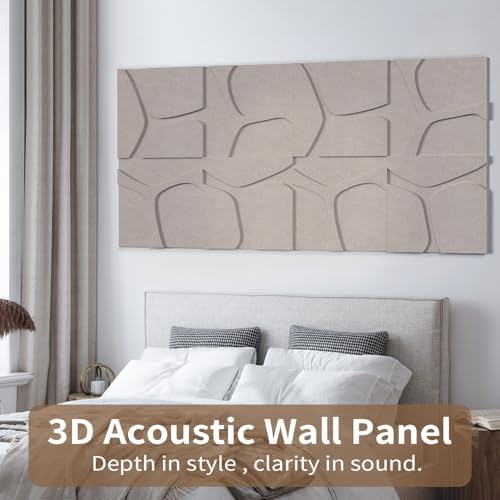 3D Decorative Felt Double-layer Acoustic Panels Fracture Pattern - Image 2
