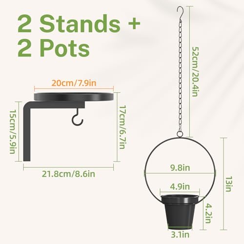 iDavosic.ly Plant Wall Hanger Set of 2 - Image 2
