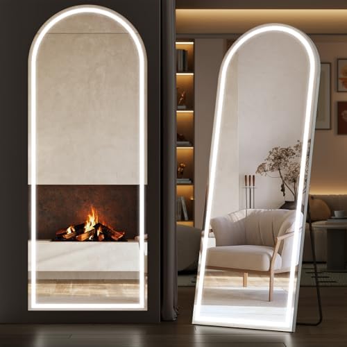 Sweetcrispy Arched LED Full Length Floor Mirror by Sweetcrispy