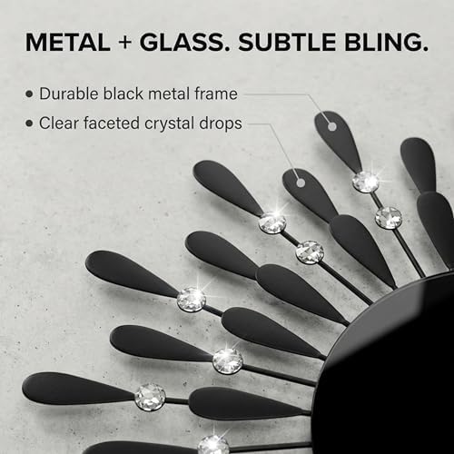 Lulu Decor, 9.5” Black Glass Dial - Image 6