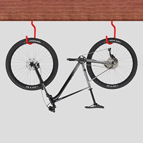 SMARTOLOGY Bike Storage Hook, Bike Hanger, Rubber Coated Heavy Duty Large Screw - Image 5