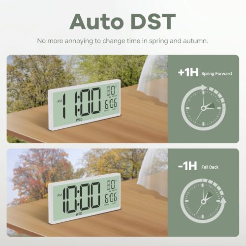 JALL Large Digital Wall Clock Battery Operated, Wall Clock - Image 6