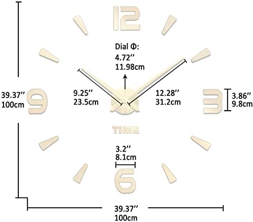 VANGOLD Wall Clock 26"~39", Super Long Warranty 90 Days, Free Replacement - Image 3