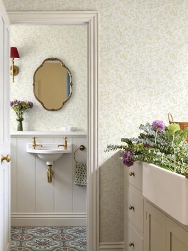 Peel and Stick Wallpaper for Nursery Yellow Cherry Blossom Waterproof - Image 2