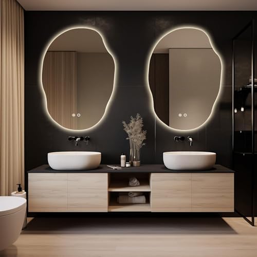 HOMECOOKIN LED Irregular Bathroom Mirror - Image 5