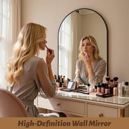 Antok Arched Bathroom Mirror, Vanity Mirrors - Image 6