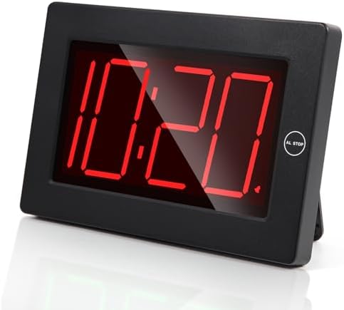 LED Digital Wall Clock Battery Operated by Timegyro