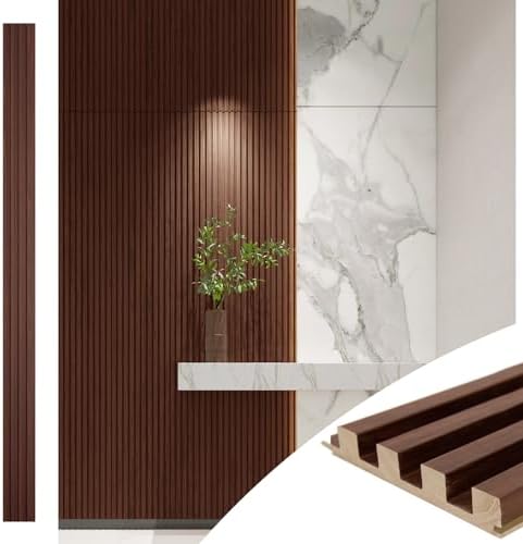 Art3d 108 x 5.7 Inch Slat Wood Wall Paneling by Art3d