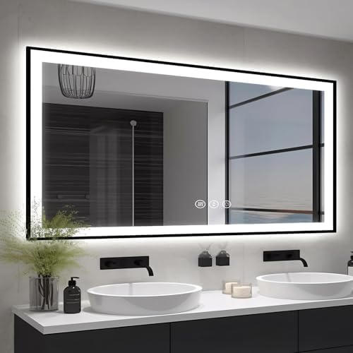 EchosLife 60x30 Large LED Bathroom Vanity Mirror by EchosLife