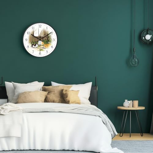 8 inch Decorative Wall Clock Battery Operated - Image 3