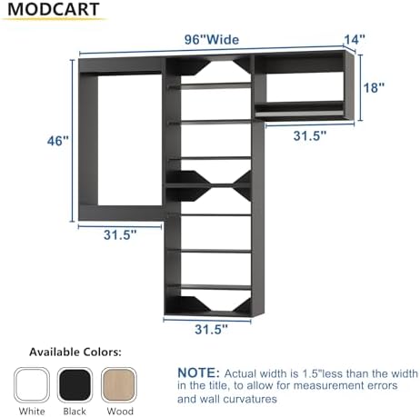 Modular Closet, Wood Tower Storage - Image 2