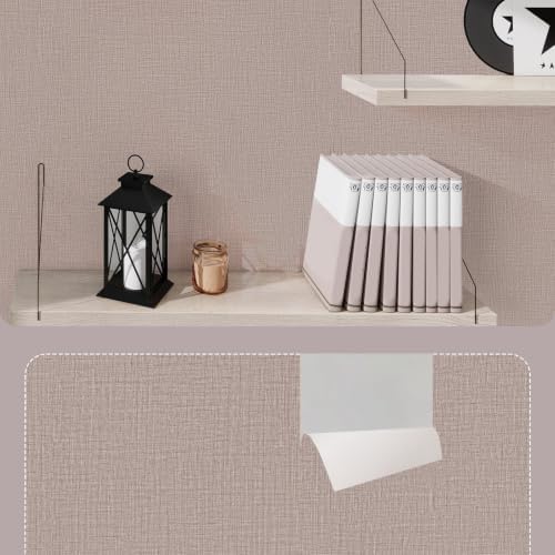 Cinnamon Grasscloth Peel and Stick Wallpaper 15.7"x200" - Image 3