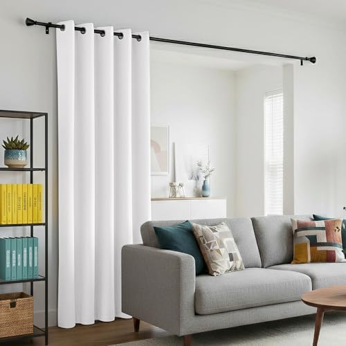 BONZER Room Divider Curtains Noise Reduce Privacy Blackout Curtains 1 Panel - Image 3
