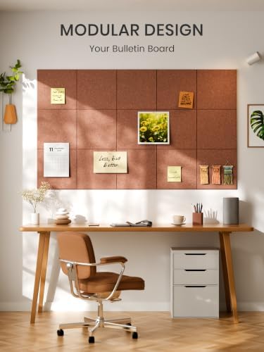 Bumusty 48"x 36" Large Felt Bulletin Board Tiles - Image 7