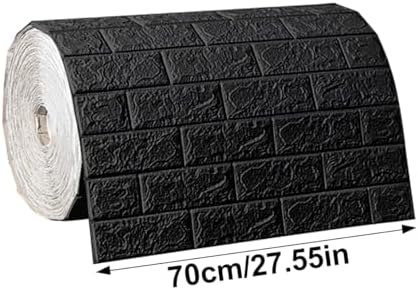 Waterproof Wall Panels 27.5" x 196.8" Faux Brick Wallpaper Peel and Stick Art - Image 2