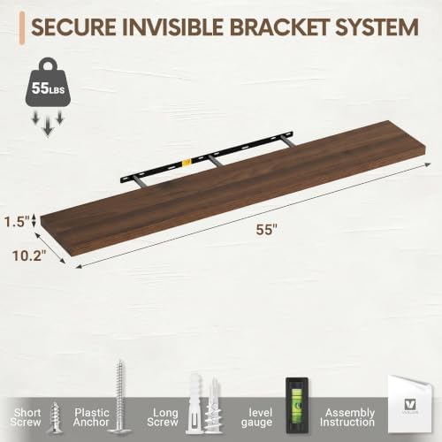 Vivelove 10 Inch Deep Floating Shelves - Image 3