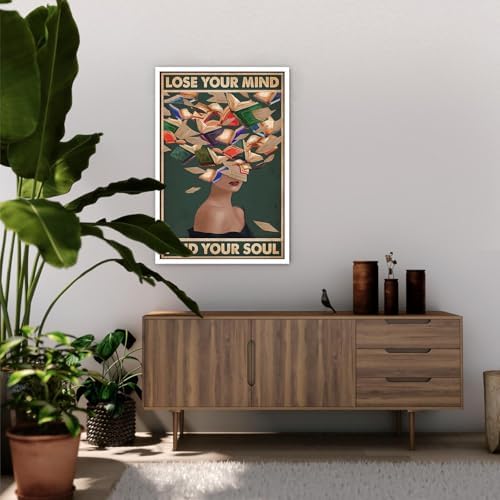 Vintage Lose Your Mind Find Your Soul Posters Room Aesthetics Dark Green - Image 4