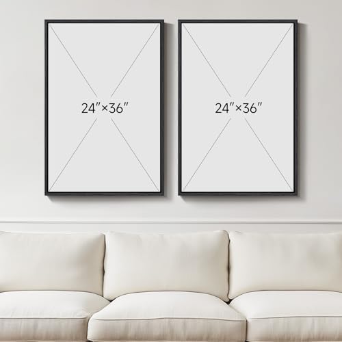 Large Framed Neutral Abstract Wall Art - Image 4
