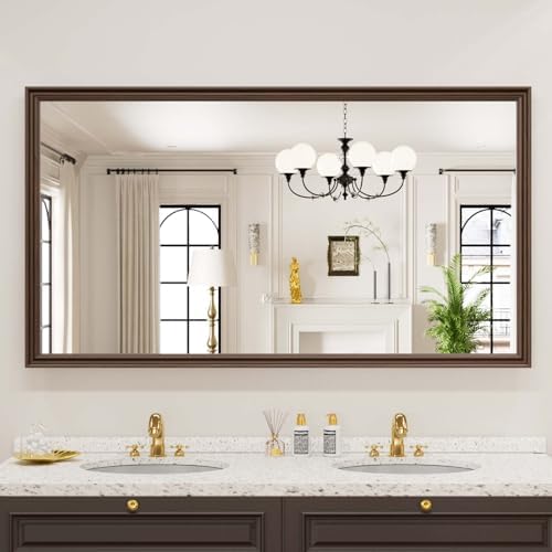WEER Brown Bathroom Vanity Mirror 55x30 Inch - Image 2