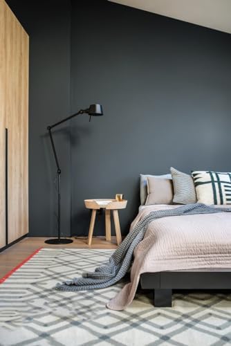 15.7"x394" Dark Grey Peel and Stick Wallpaper - Image 4