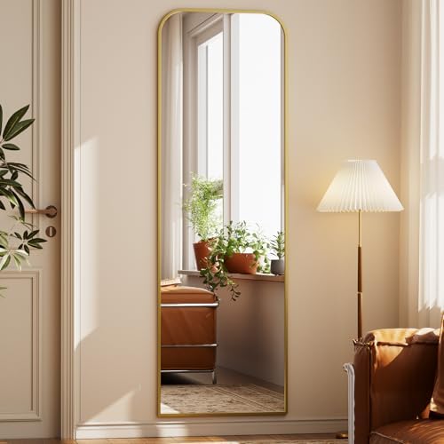 Full Length Mirror 56"x21" Arched Floor Standing Large Mirrors - Image 3