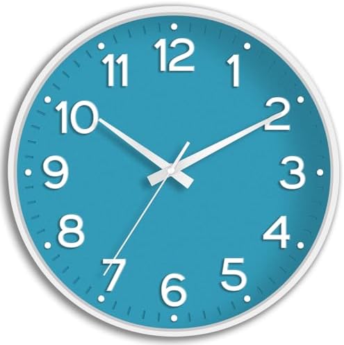 Roymnie 10 Inch Wall Clock Battery Operated Silent Non Ticking Analog by Unknown