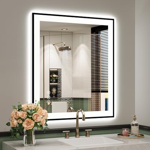 28x32 LED Bathroom Mirror with Lights by YEELAIT