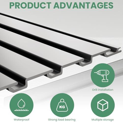 Slatwall Panel Wall Storage Systems, 4x8 ft - Image 4