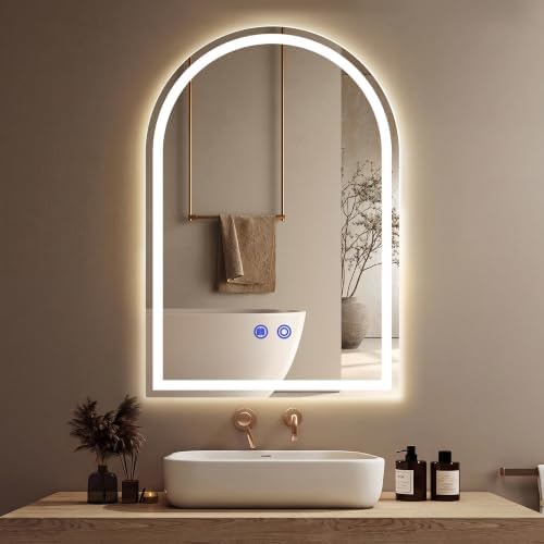 Bathroom Smart Mirrors with LED Lights, Anti-Fog Bathroom Mirror Backlit + by Aurogskytractorattachments